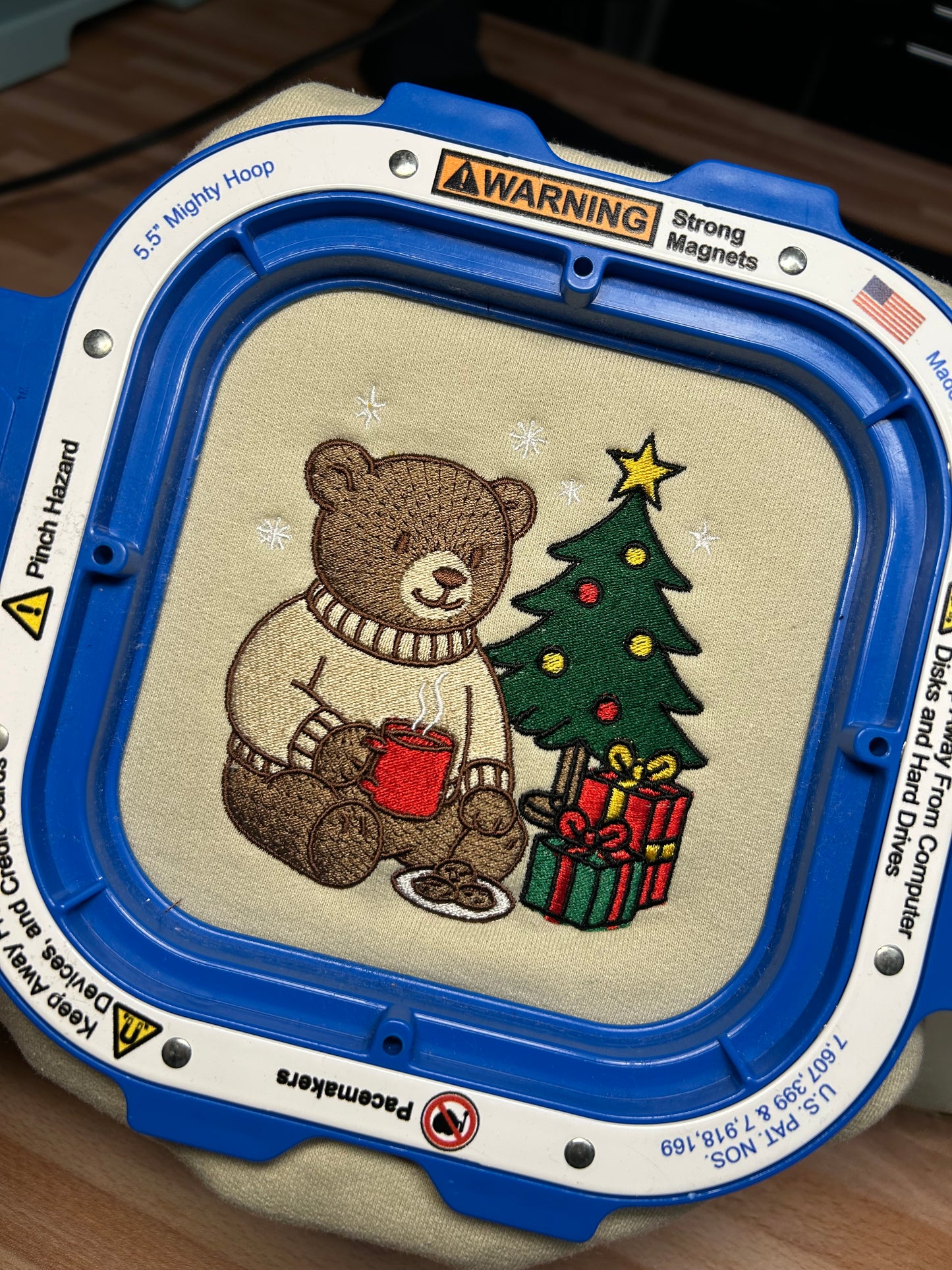 Christmas Teddy Embroidered Crewneck