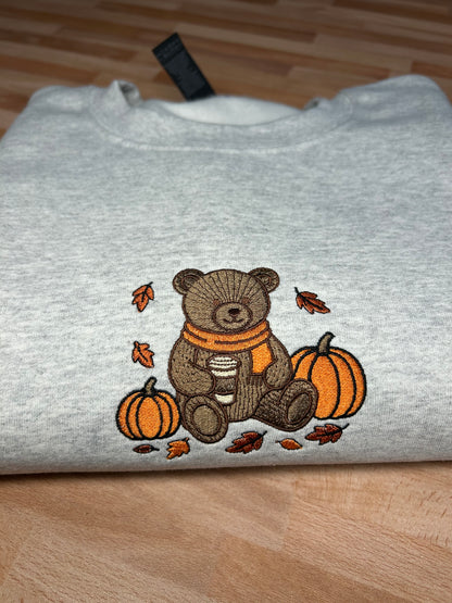 Fall Teddy Embroidered Crewneck