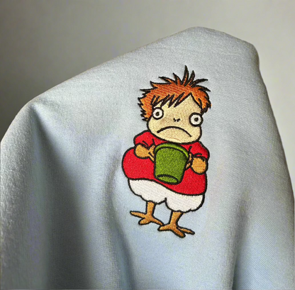 Ponyo Embroidered Crewneck