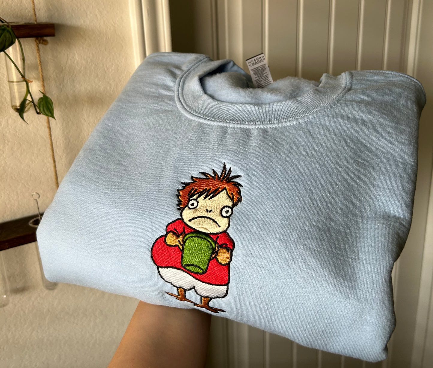 Ponyo Embroidered Crewneck