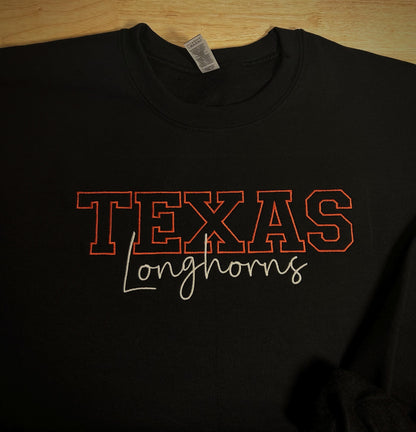 Texas Longhorns Embroidered Sweater